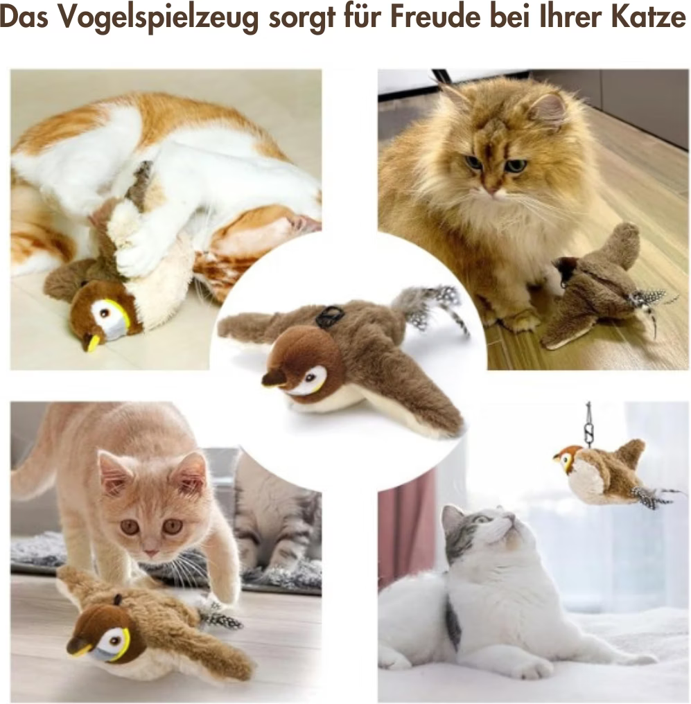 Chirpy Buddy™ – Interaktives Vogelspielzeug für Katzen