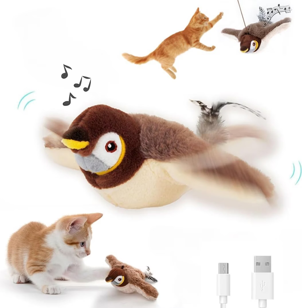 Chirpy Buddy™ – Interaktives Vogelspielzeug für Katzen
