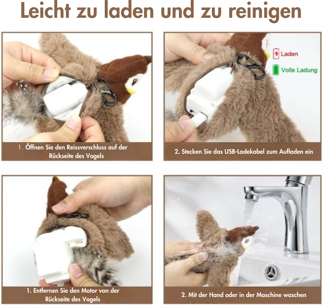 Chirpy Buddy™ – Interaktives Vogelspielzeug für Katzen