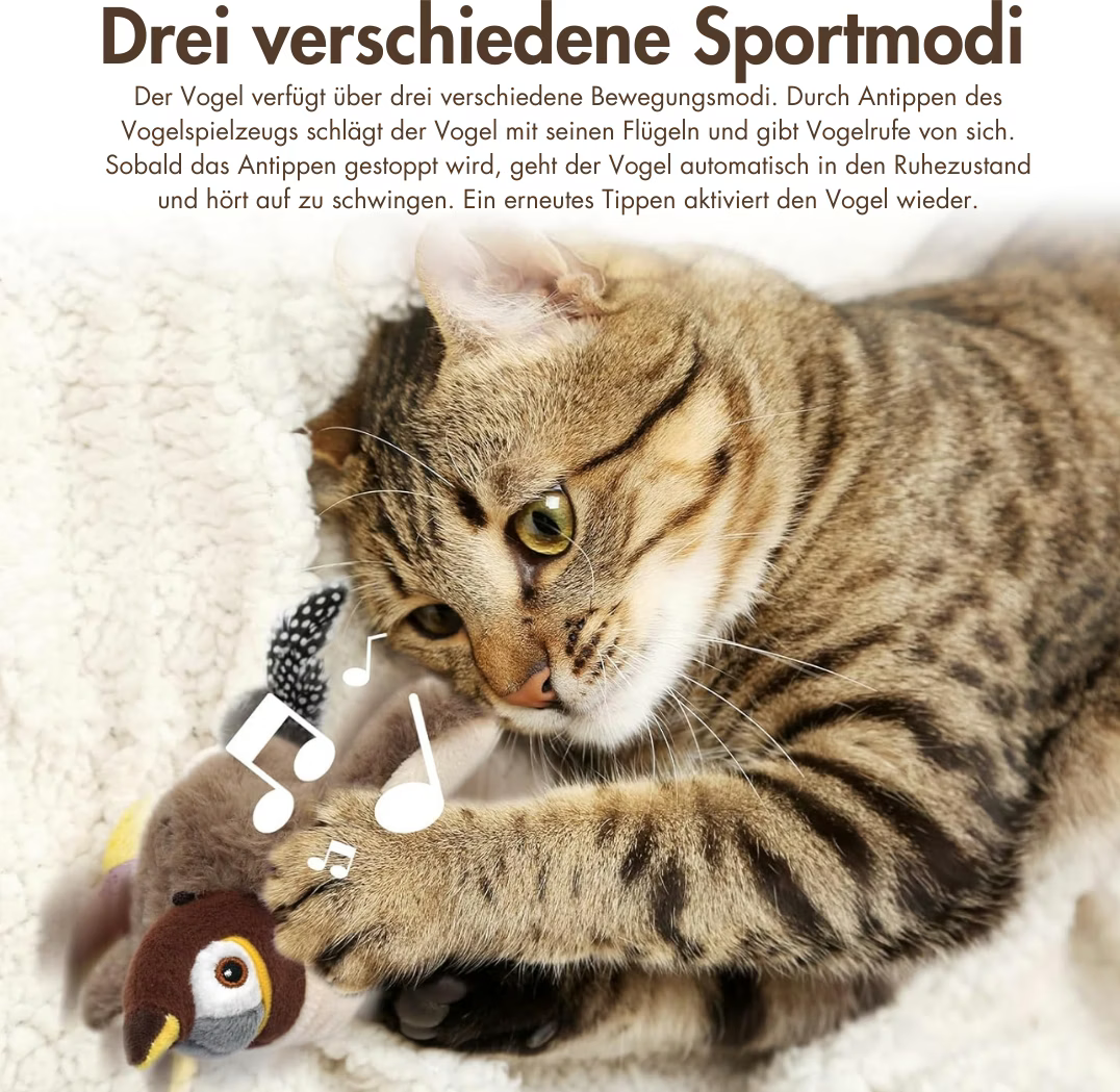 Chirpy Buddy™ – Interaktives Vogelspielzeug für Katzen