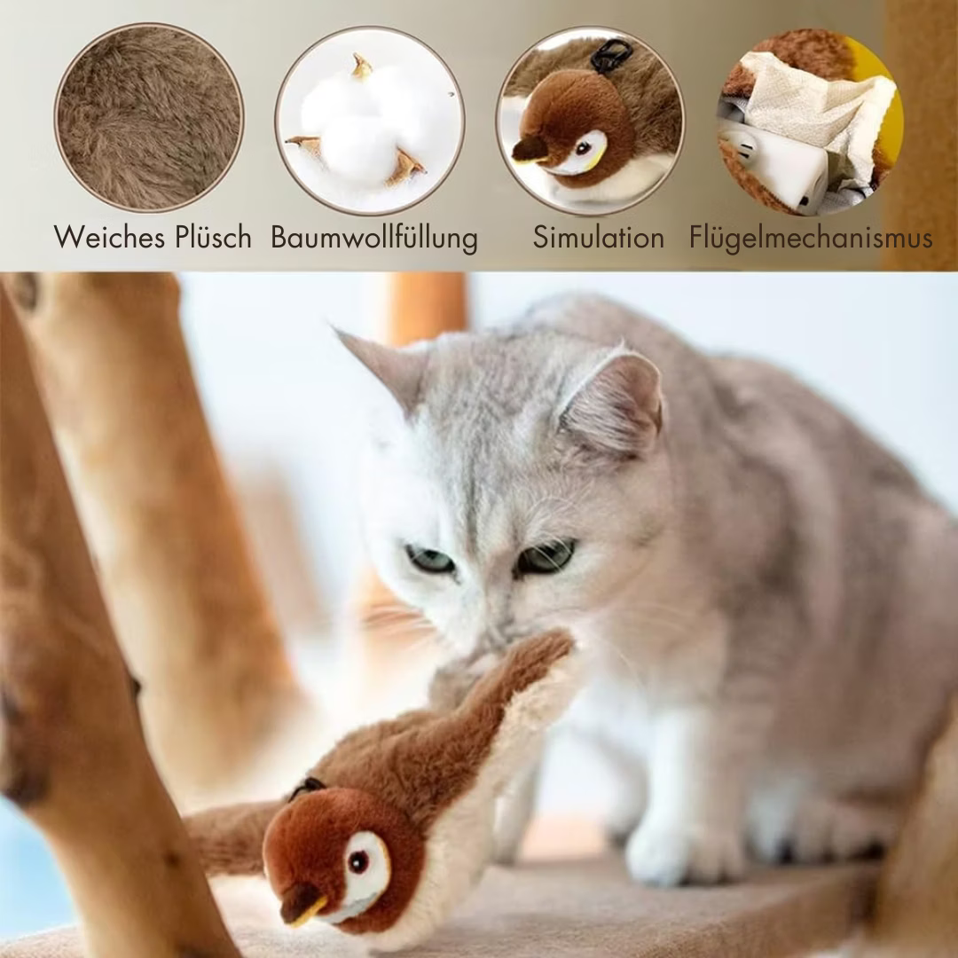 Chirpy Buddy™ – Interaktives Vogelspielzeug für Katzen