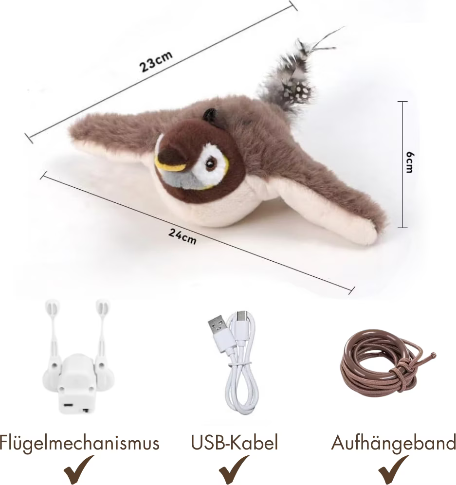 Chirpy Buddy™ – Interaktives Vogelspielzeug für Katzen